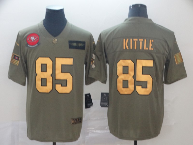 Men's San Francisco 49ers George Kittle #85 Brown Jersey